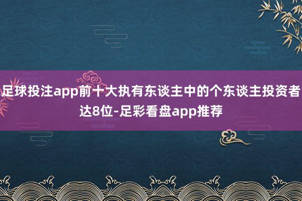 足球投注app前十大执有东谈主中的个东谈主投资者达8位-足彩看盘app推荐