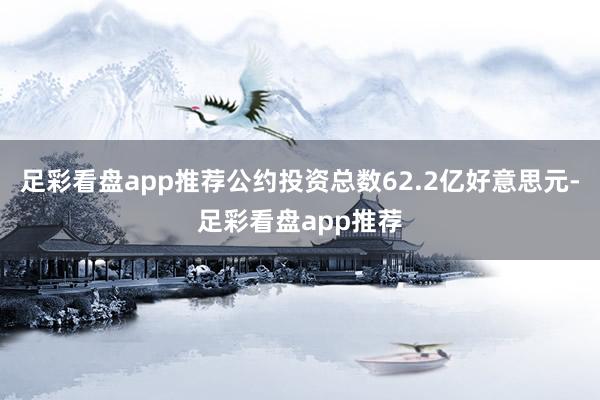 足彩看盘app推荐公约投资总数62.2亿好意思元-足彩看盘app推荐