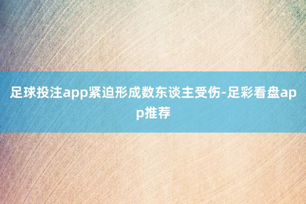 足球投注app紧迫形成数东谈主受伤-足彩看盘app推荐
