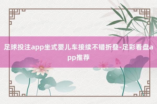 足球投注app坐式婴儿车接续不错折叠-足彩看盘app推荐