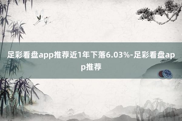 足彩看盘app推荐近1年下落6.03%-足彩看盘app推荐
