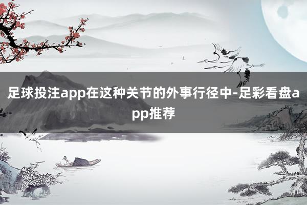 足球投注app在这种关节的外事行径中-足彩看盘app推荐