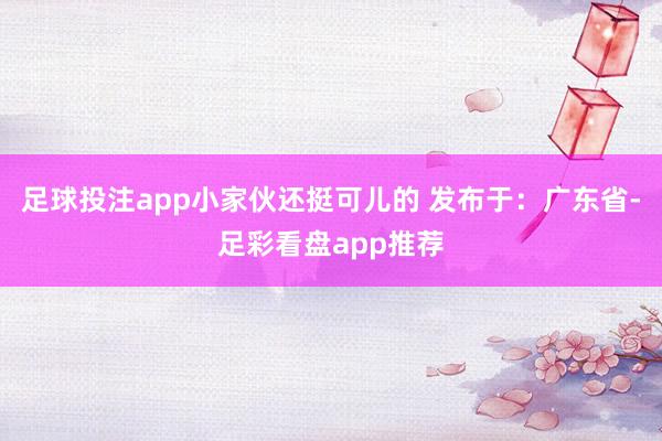 足球投注app小家伙还挺可儿的 发布于：广东省-足彩看盘app推荐